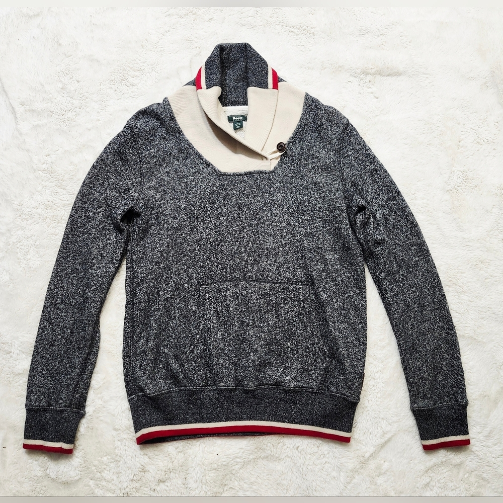 Roots Canada Shawl Collar Women's XS  Pullover Sweater. High Neck Cozy Classic